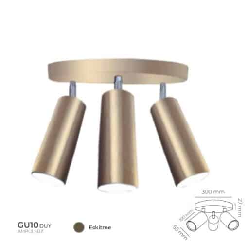 3 Lü Spot Lamba S14545 2 3 Lü Spot Lamba Eskitme S14545