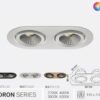 Dron Series Sıva Altı İkili LED Spot Aydınlatma N19028 2 Dron Series Sıva Altı İkili LED Spot Aydınlatma N19028