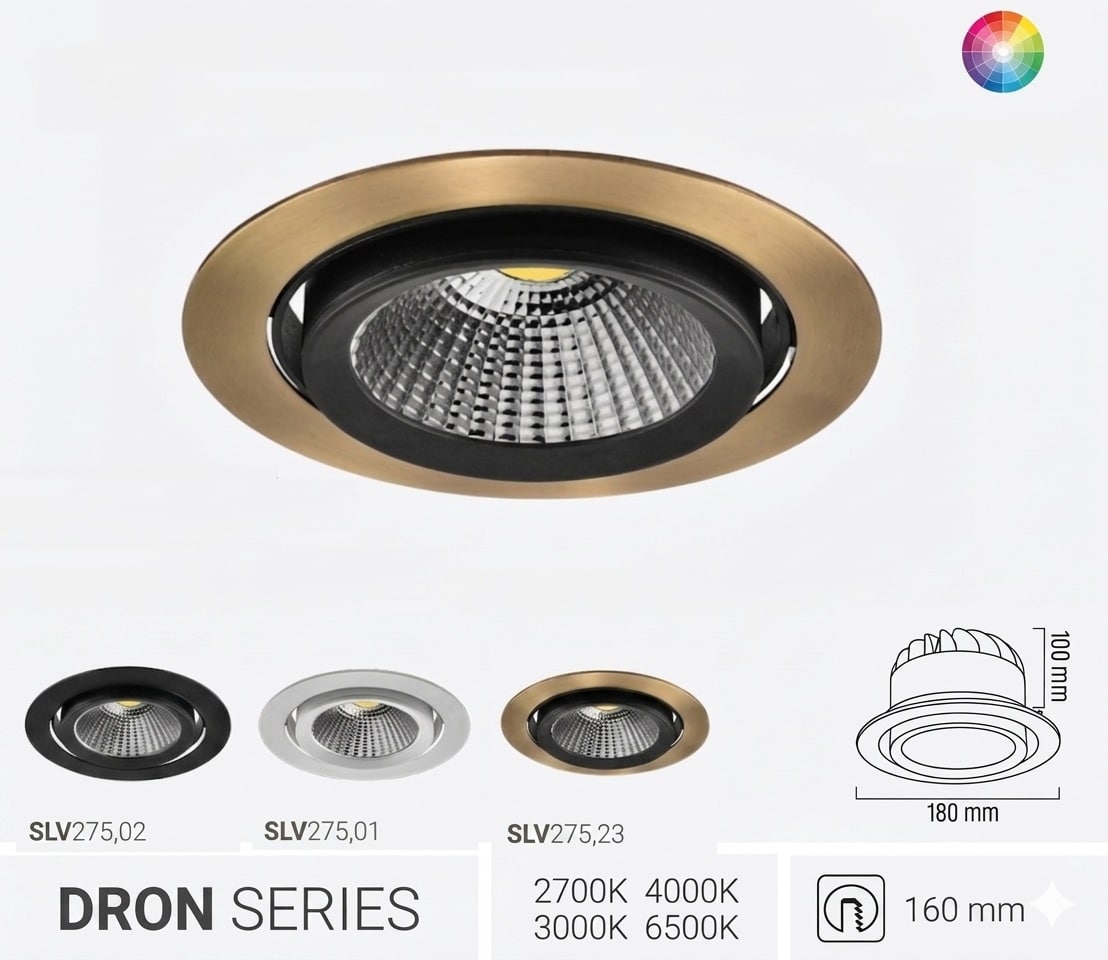 Dron Serisi Sıva Altı Hareketli LED Spot Armatür - N19025 1 Dron Serisi Sıva Altı Hareketli LED Spot Armatür - N19025