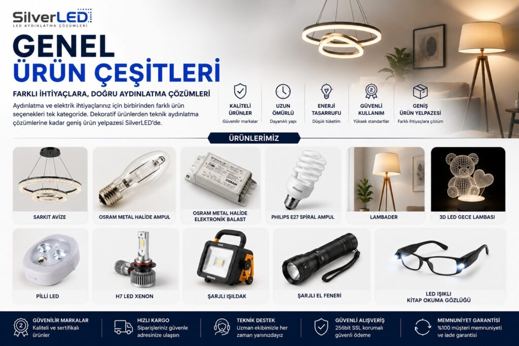 Genel Aydınlatma Ürünleri ve Çeşitleri