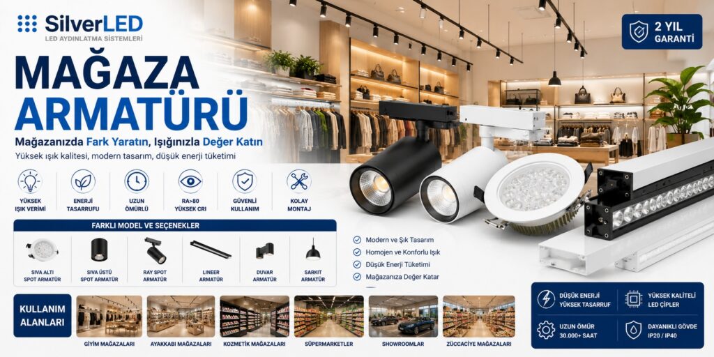 Modern Mağazalar İçin Profesyonel LED Aydınlatma Çözümleri