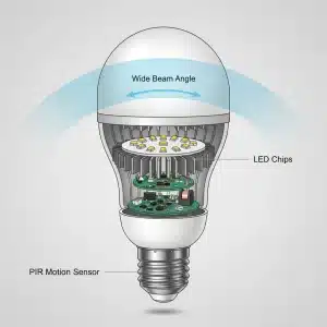 Sensörlü Ampul Nedir ve Nasıl Çalışır? 2 Sensörlü led ampul