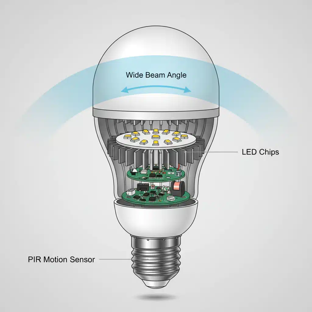 Sensörlü Ampul Nedir ve Nasıl Çalışır? 4 Sensörlü led ampul